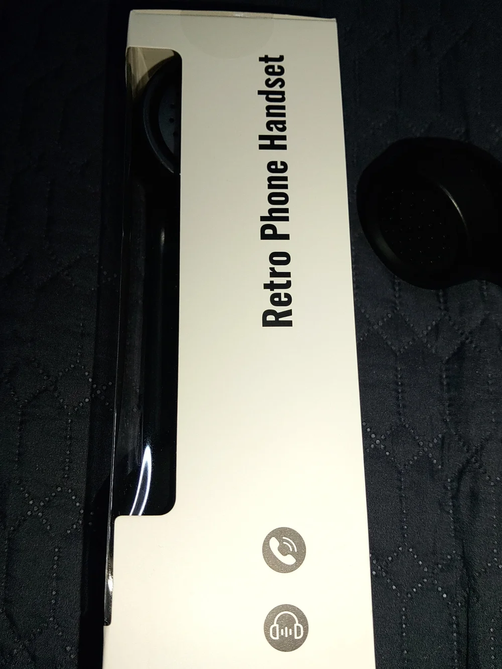 Use Cell Phone & Talk Retro Phone Handset 1 Black Wireless Cell Phone Handset